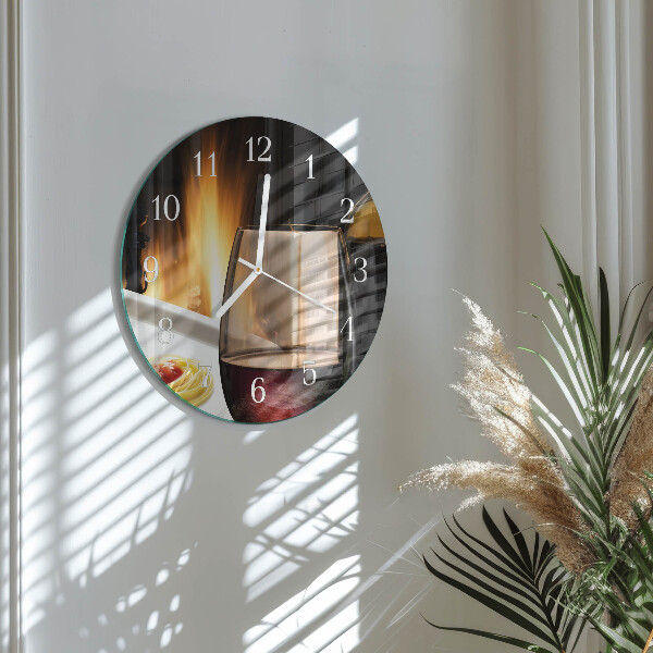 Reloj de pared redondo Espaguetis