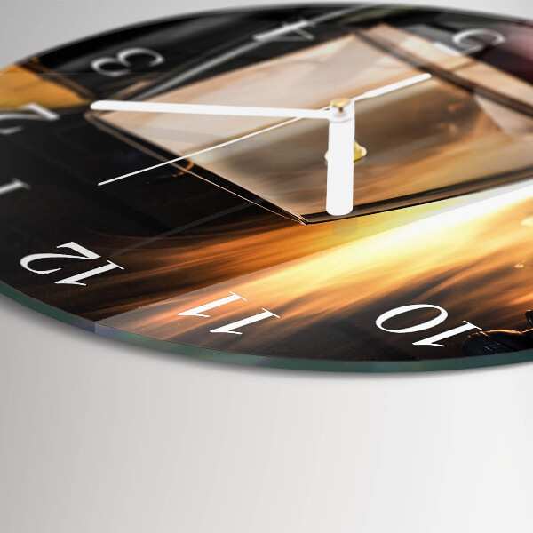 Reloj de pared redondo Espaguetis