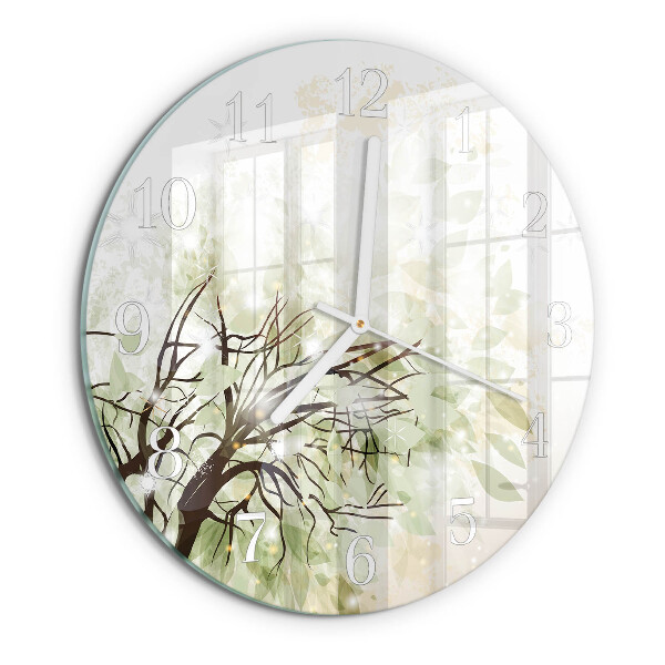Reloj de pared redondo Árbol