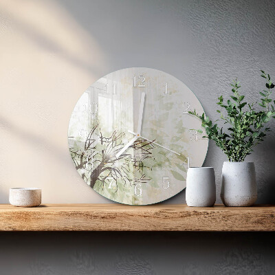 Reloj de pared redondo Árbol