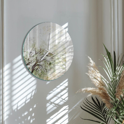 Reloj de pared redondo Árbol