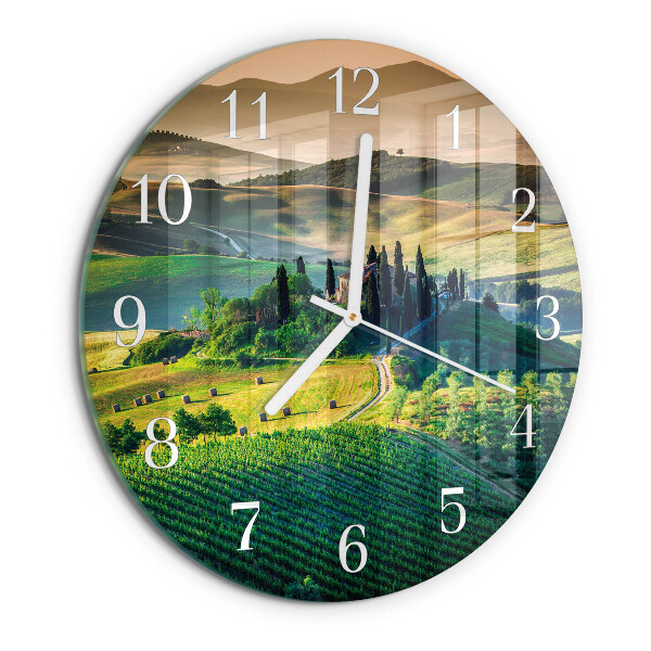 Reloj de pared redondo Paisaje