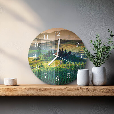 Reloj de pared redondo Paisaje