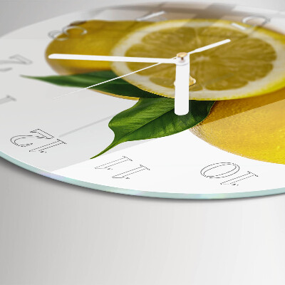 Reloj de pared redondo Limones