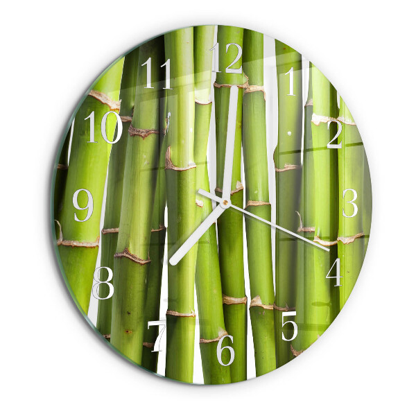 Reloj de pared redondo Bambúes