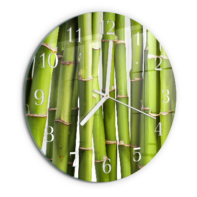 Reloj de pared redondo Bambúes