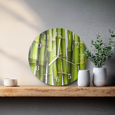 Reloj de pared redondo Bambúes