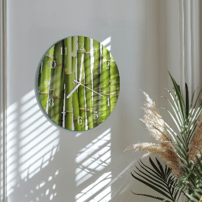 Reloj de pared redondo Bambúes