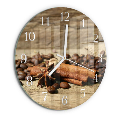 Reloj de pared redondo Anís Canela