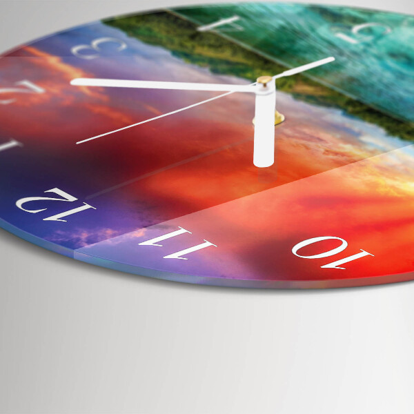 Reloj de pared redondo Paisaje