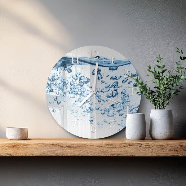 Reloj de pared redondo Agua