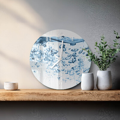 Reloj de pared redondo Agua