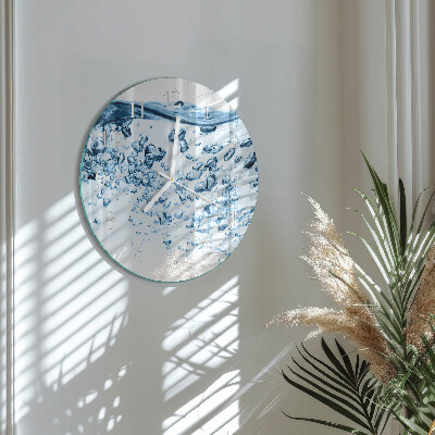 Reloj de pared redondo Agua
