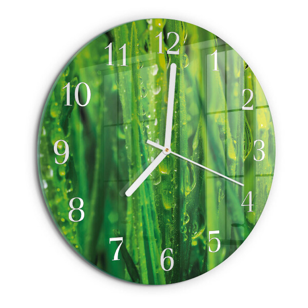 Reloj de pared redondo Césped