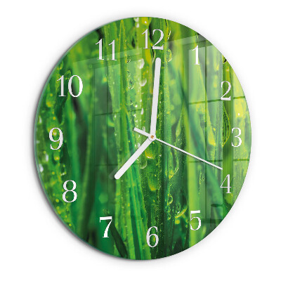 Reloj de pared redondo Césped