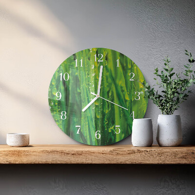 Reloj de pared redondo Césped