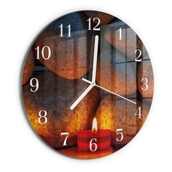 Reloj de pared redondo Piedras