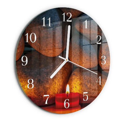 Reloj de pared redondo Piedras