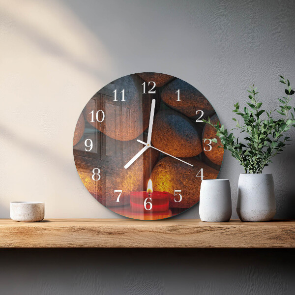Reloj de pared redondo Piedras
