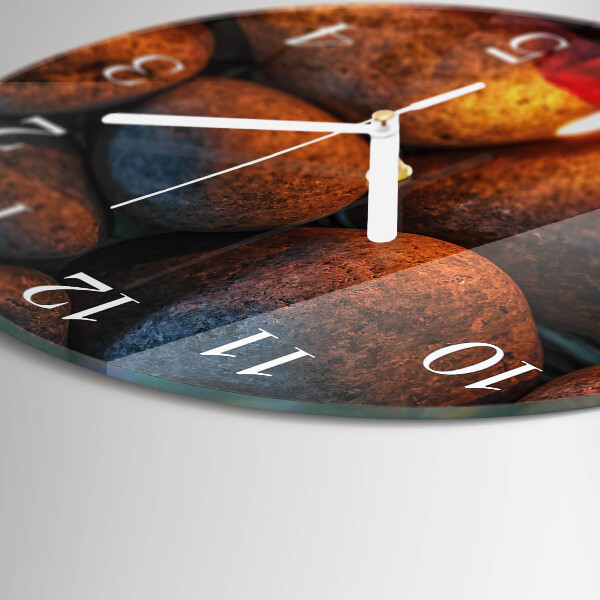 Reloj de pared redondo Piedras