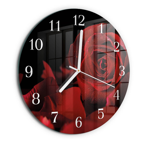 Reloj de pared redondo Rosa