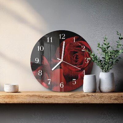 Reloj de pared redondo Rosa