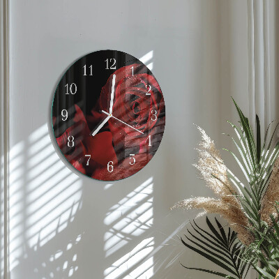 Reloj de pared redondo Rosa