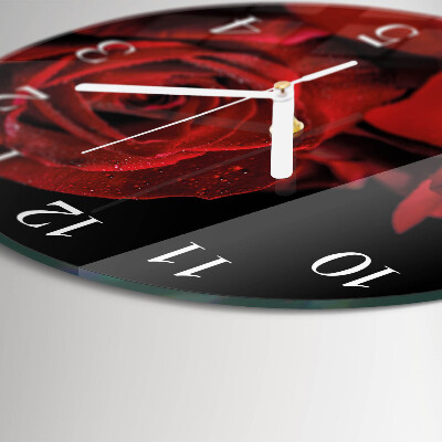 Reloj de pared redondo Rosa
