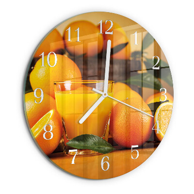 Reloj de pared redondo Naranjas
