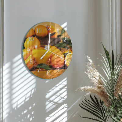 Reloj de pared redondo Naranjas
