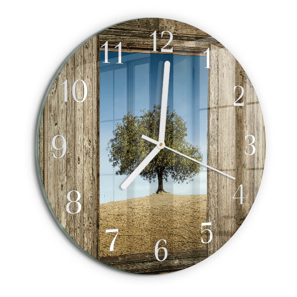 Reloj de pared redondo Árbol