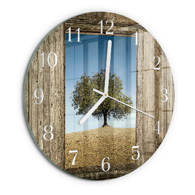 Reloj de pared redondo Árbol