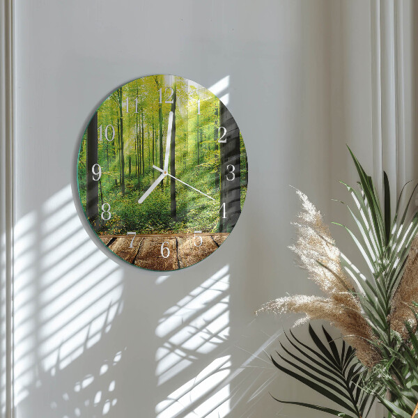 Reloj de pared redondo Bosque