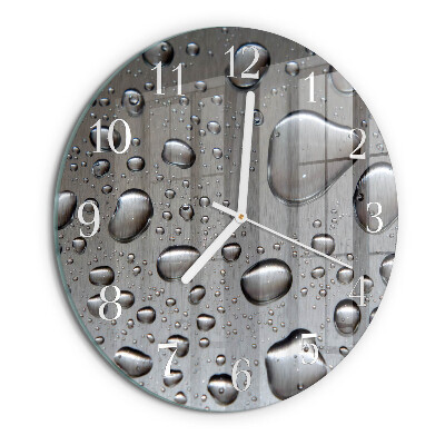 Reloj de pared redondo Gotas