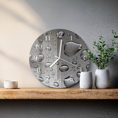 Reloj de pared redondo Gotas