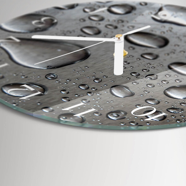 Reloj de pared redondo Gotas