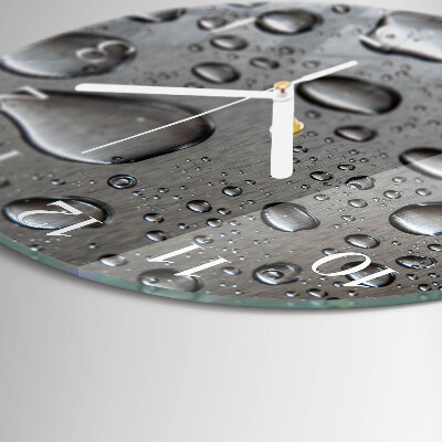 Reloj de pared redondo Gotas