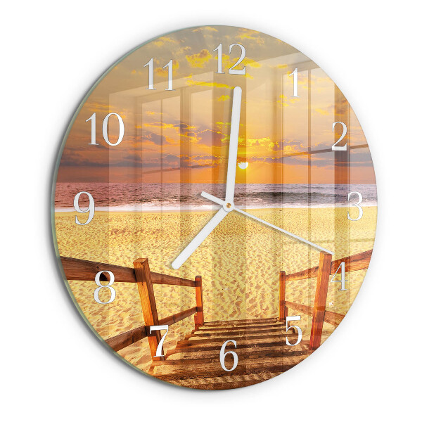 Reloj de pared redondo Puente de playa