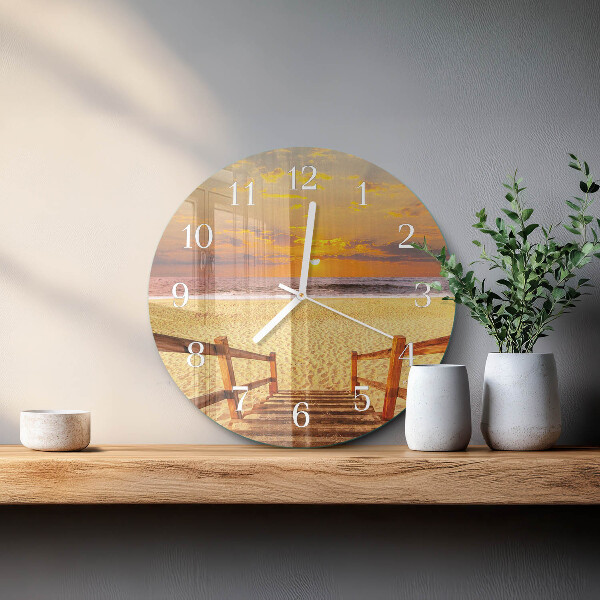 Reloj de pared redondo Puente de playa