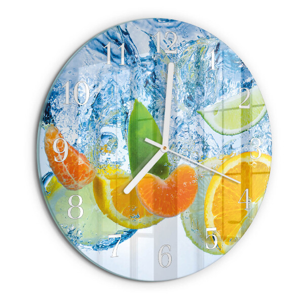 Reloj de pared redondo Planta de cítricos