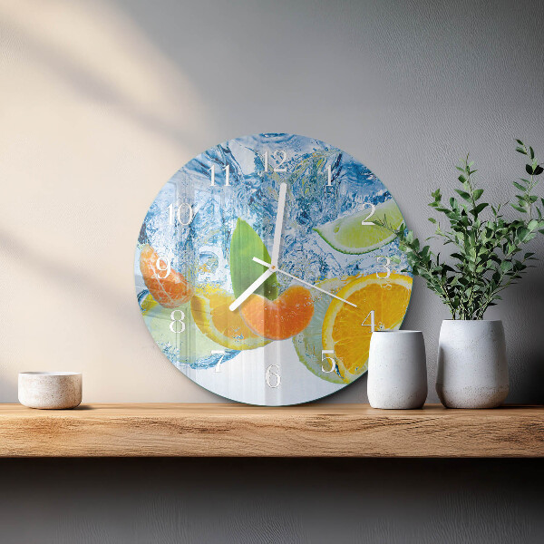Reloj de pared redondo Planta de cítricos