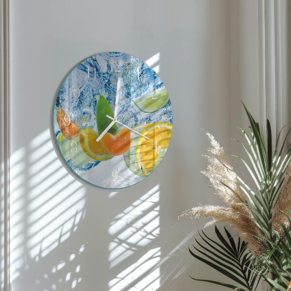 Reloj de pared redondo Planta de cítricos