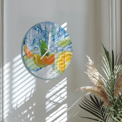Reloj de pared redondo Planta de cítricos