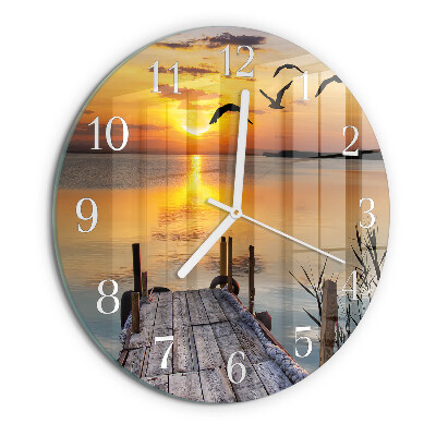 Reloj de pared redondo Lago del puente