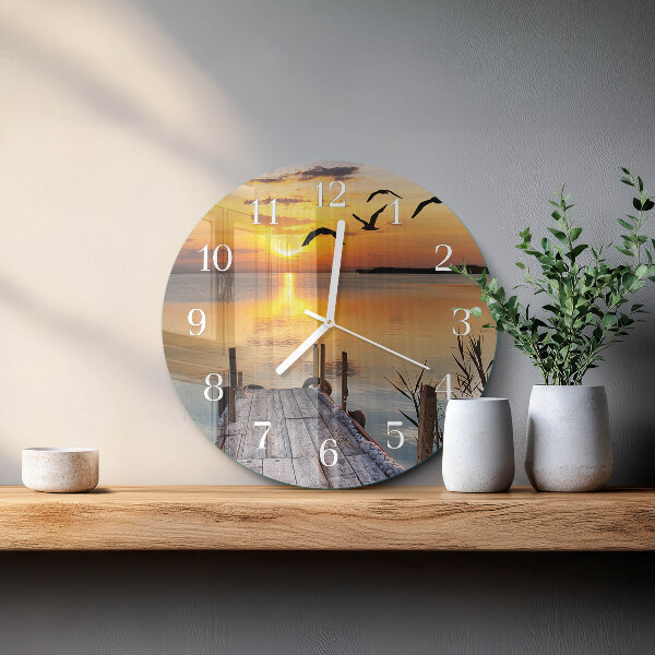 Reloj de pared redondo Lago del puente