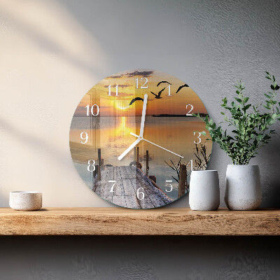 Reloj de pared redondo Lago del puente