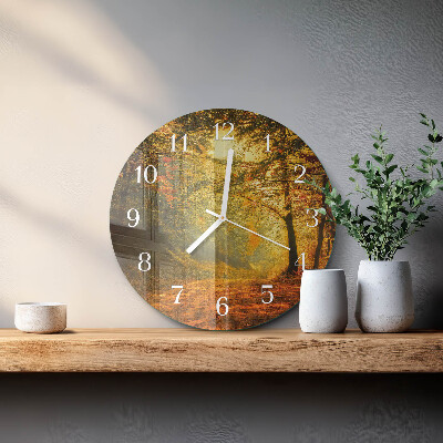 Reloj de pared redondo Otoño en el bosque