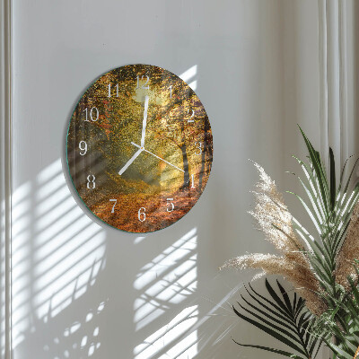 Reloj de pared redondo Otoño en el bosque