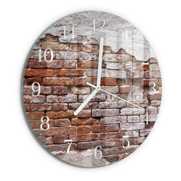 Reloj de pared redondo Ladrillo