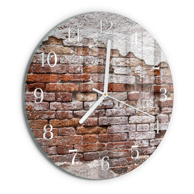 Reloj de pared redondo Ladrillo